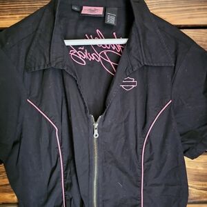 Black and Pink Women's Top